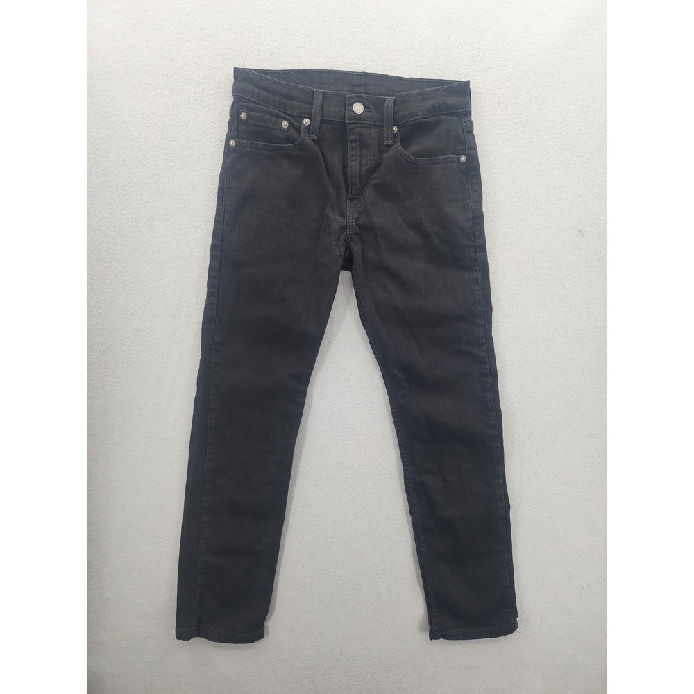 Levis 502 Regular Taper Fit Black Denim Jeans Mens W29 L30 Faded Black‎ Pants